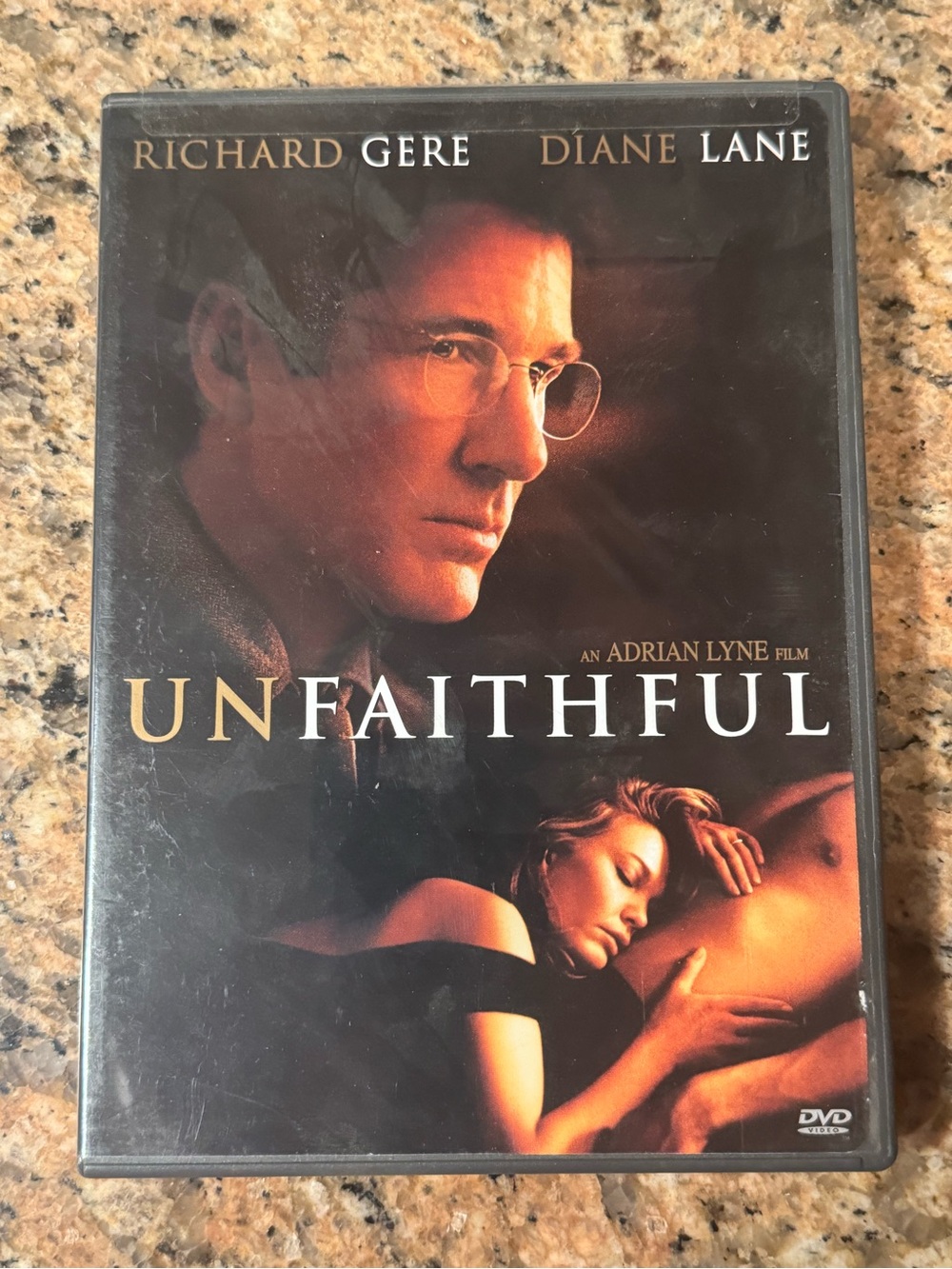 Unfaithful DVD movie Richard Gere and Diane Lane
